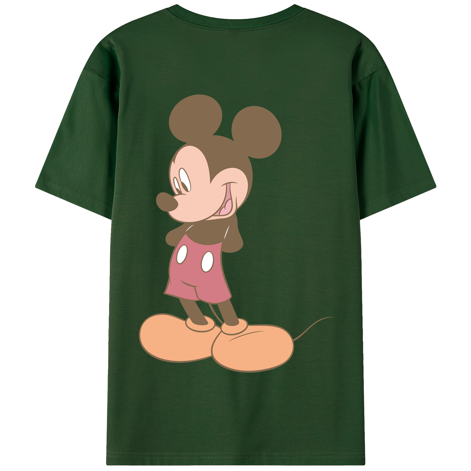 （画像用） ミッキーマウス Mickey Mouse 綿100％半袖Tシャツ（背面プリント）